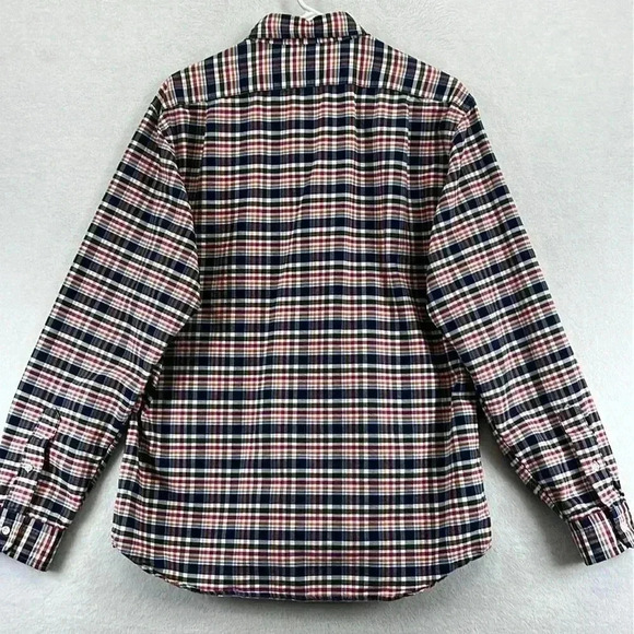 Cremieux Classics Men’s Shirt Sz L Blue White Plaid Button-down 100% Cotton - Picture 4 of 11